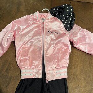 Pink Ladies Girls Dance Costume - Unitard with Jacket - Size SC